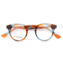 Carica l&#39;immagine nel visualizzatore di Gallery, Women small Round Eyeglass Frame Men Optical Glasses frames Tortoise Shell Prescription Spectacles Brown Orange Retro Eyewear
