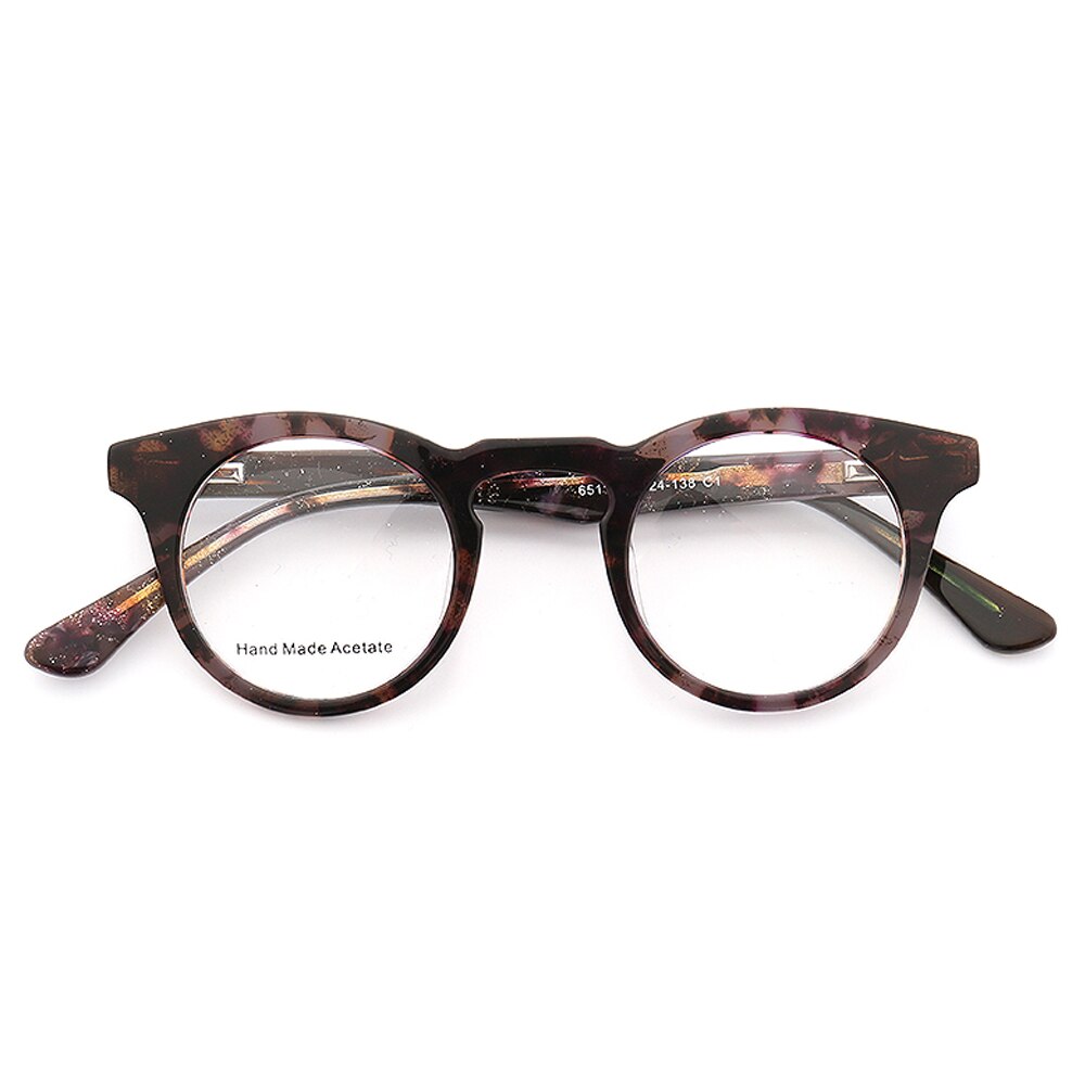 Women small Round Eyeglass Frame Men Optical Glasses frames Tortoise Shell Prescription Spectacles Brown Orange Retro Eyewear