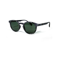 Carica l'immagine nel visualizzatore di Gallery, Occhiali da sole rotondi da donna per uomo polarizzati vintage protezione UV al 100% occhiali da sole retrò leggeri nero grigio 
