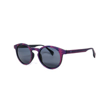 Carica l'immagine nel visualizzatore di Gallery, Occhiali da sole rotondi da donna per uomo polarizzati vintage protezione UV al 100% occhiali da sole retrò leggeri nero grigio 
