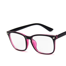Load image into Gallery viewer, Womens Sexy Vintage UV400 Spectacle Square Glasses Frame Computer Gaming Clear Lens Anti-UV Anti Blue Light Rivet Eyeglasses