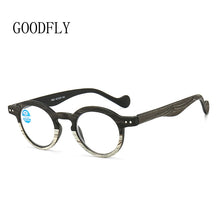 Load image into Gallery viewer, Wood Grain Optical Glasses Frame Men Women Anti Blue Light Glasses Retro Vintage Round Eyewear Eyeglasses Of Frames Trendy 2022