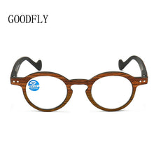 Load image into Gallery viewer, Wood Grain Optical Glasses Frame Men Women Anti Blue Light Glasses Retro Vintage Round Eyewear Eyeglasses Of Frames Trendy 2022