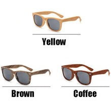 Load image into Gallery viewer, Wood Grain Sunglasses Ladies Men&#39;s Polarized Zebra Retro Bamboo Wood Ladies Sunglasses with  Block Ultraviolet Rays