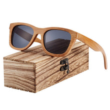 Load image into Gallery viewer, Wood Grain Sunglasses Ladies Men&#39;s Polarized Zebra Retro Bamboo Wood Ladies Sunglasses with  Block Ultraviolet Rays