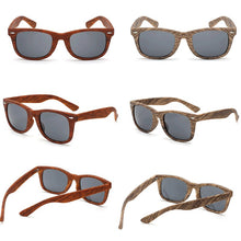 Load image into Gallery viewer, Wood Grain Sunglasses Ladies Men&#39;s Polarized Zebra Retro Bamboo Wood Ladies Sunglasses with  Block Ultraviolet Rays