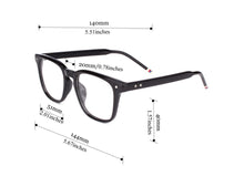 Load image into Gallery viewer, Wood Stripes Square Unisex Glasses Classic Retro Eyeglasses Frame Clear Lens Rx