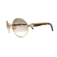 Load image into Gallery viewer, Wood Sunglasses Brand Vintage Carter Sun Glass Men Retro Round Sunglasses Frame Carter Glasses Wooden Sunglass Parka Men Eyewear