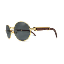Load image into Gallery viewer, Wood Sunglasses Brand Vintage Carter Sun Glass Men Retro Round Sunglasses Frame Carter Glasses Wooden Sunglass Parka Men Eyewear
