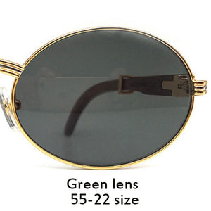 Wood Sunglasses Brand Vintage Carter Sun Glass Men Retro Round Sunglasses Frame Carter Glasses Wooden Sunglass Parka Men Eyewear