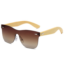 Load image into Gallery viewer, Wood Sunglasses Men Women Square Bamboo Women for Men Women Mirror Sun Glasses Retro De Sol Masculino 2023 Handmade Fashion