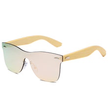 Load image into Gallery viewer, Wood Sunglasses Men Women Square Bamboo Women for Men Women Mirror Sun Glasses Retro De Sol Masculino 2023 Handmade Fashion
