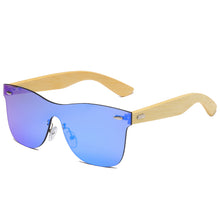 Load image into Gallery viewer, Wood Sunglasses Men Women Square Bamboo Women for Men Women Mirror Sun Glasses Retro De Sol Masculino 2023 Handmade Fashion