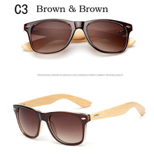 Load image into Gallery viewer, Wood Sunglasses Men Women Square Bamboo Women for Women Men Mirror Sun Glasses Oversize Retro De Sol Masculino Handmade