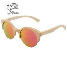 Load image into Gallery viewer, Wood Sunglasses Men women square bamboo Women for men women Mirror Sun Glasses retro de sol masculino 2023 Handmade with case