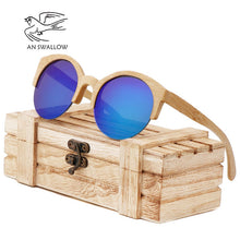 Load image into Gallery viewer, Wood Sunglasses Men women square bamboo Women for men women Mirror Sun Glasses retro de sol masculino 2023 Handmade with case