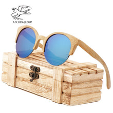 Load image into Gallery viewer, Wood Sunglasses Men women square bamboo Women for men women Mirror Sun Glasses retro de sol masculino 2023 Handmade with case