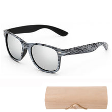 Carica l&#39;immagine nel visualizzatore di Gallery, Occhiali da sole in legno bambù Uomo donna montatura in plastica Occhiali da sole occhiali da sole per donna uomo retro de sol masculino con custodia