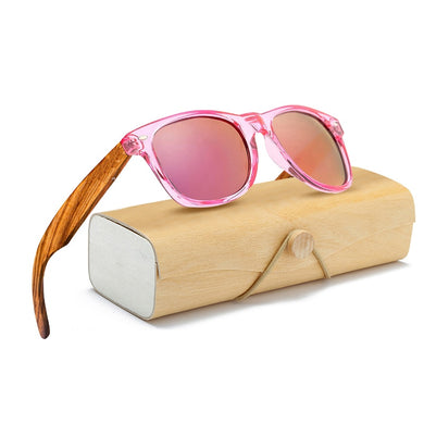Wood Sunglasses for Men and Women, Classic Wooden Sun Glasses with UV Protection for Driving Outdoor