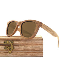 Carica l&#39;immagine nel visualizzatore di Gallery, Occhiali da sole in legno di legno Occhiali da sole con lenti con rivestimento a specchio polarizzato fatti a mano con confezione regalo 