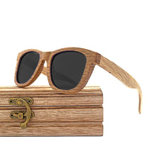Carica l&#39;immagine nel visualizzatore di Gallery, Occhiali da sole in legno di legno Occhiali da sole con lenti con rivestimento a specchio polarizzato fatti a mano con confezione regalo 