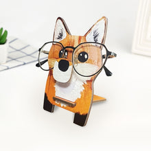 Load image into Gallery viewer, Wooden Animal Fox Glasses Display Stand Jewelry Watch Holder Storage Rack 101A