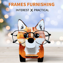Load image into Gallery viewer, Wooden Animal Fox Glasses Display Stand Jewelry Watch Holder Storage Rack M6CD