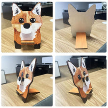 Load image into Gallery viewer, Wooden Animal Fox Glasses Display Stand Jewelry Watch Holder Storage Rack M6CD