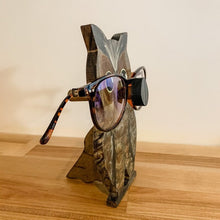 Load image into Gallery viewer, Wooden Creative Animal Glasses Holder Handmade Eye Sunglasses Display Stand Tabletop Decoration Gift for Office Desk Home Decors