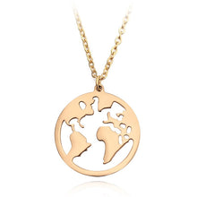 Load image into Gallery viewer, Word Necklace Men Women Flame Pendant Necklace Hip-Hop Rock Titanium Stainless Steel Gold Color Chain Necklace