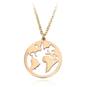 Word Necklace Men Women Flame Pendant Necklace Hip-Hop Rock Titanium Stainless Steel Gold Color Chain Necklace