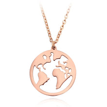 Load image into Gallery viewer, Word Necklace Men Women Flame Pendant Necklace Hip-Hop Rock Titanium Stainless Steel Gold Color Chain Necklace