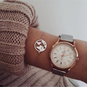 Collana con mappa del mondo Ciondolo con mappa in oro Girocollo con mappa del mondo Girocollo con stella Crescent Moon Collane per donna Gioielli Boho multistrato 
