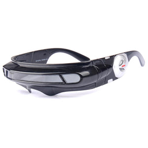 X men Polarized Futuristic Cyclops Monoblock Shield Mirrored Sunglasses Men Wrap Sunglass One Piece Shades Costume Party Flexibl