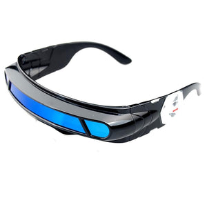 X men Polarized Futuristic Cyclops Monoblock Shield Mirrored Sunglasses Men Wrap Sunglass One Piece Shades Costume Party Flexibl