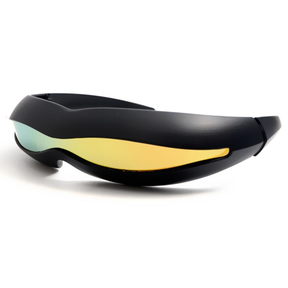 X men Polarized Futuristic Cyclops Monoblock Shield Mirrored Sunglasses Men Wrap Sunglass One Piece Shades Costume Party Flexibl