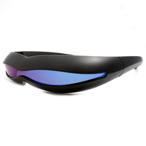 X men Polarized Futuristic Cyclops Monoblock Shield Mirrored Sunglasses Men Wrap Sunglass One Piece Shades Costume Party Flexibl