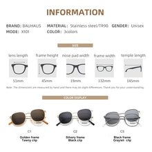 Carica l&#39;immagine nel visualizzatore di Gallery, X101Polarized Sunglasses Men Women Magnetic Clip On Glasses metal square Optical Prescription Eyewear Frames Eyeglass