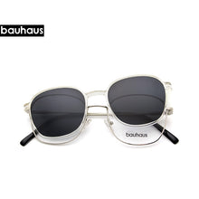 Carica l&#39;immagine nel visualizzatore di Gallery, X101Polarized Sunglasses Men Women Magnetic Clip On Glasses metal square Optical Prescription Eyewear Frames Eyeglass