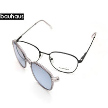 Carica l&#39;immagine nel visualizzatore di Gallery, X101Polarized Sunglasses Men Women Magnetic Clip On Glasses metal square Optical Prescription Eyewear Frames Eyeglass