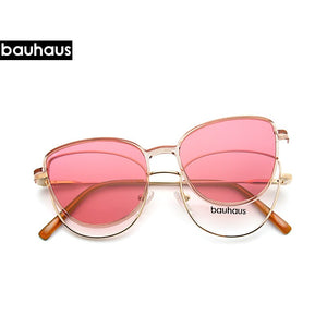 X102 vogue cat eye Sunglasses Women Polarized Magnet Clip On Sun Glasses For Women Female Prescription Oculos