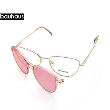 Load image into Gallery viewer, X102 vogue cat eye Sunglasses Women Polarized Magnet Clip On Sun Glasses For Women Female Prescription Oculos