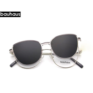 X102 vogue cat eye Sunglasses Women Polarized Magnet Clip On Sun Glasses For Women Female Prescription Oculos