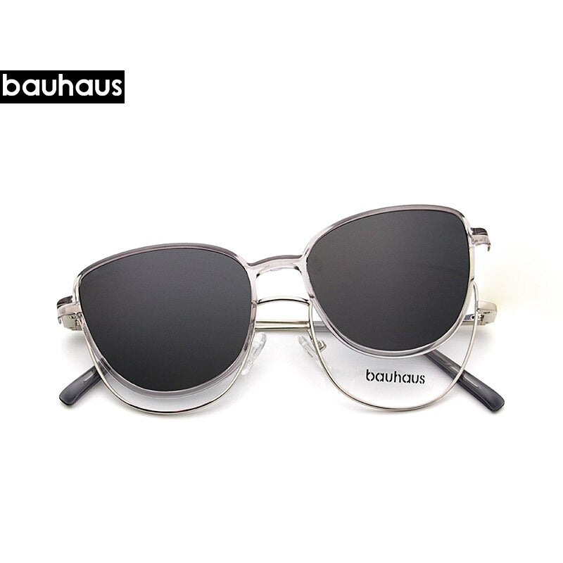 X102 vogue cat eye Sunglasses Women Polarized Magnet Clip On Sun Glasses For Women Female Prescription Oculos