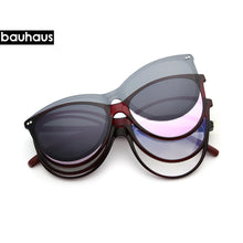 Load image into Gallery viewer, X3173 Polarized Magnet Clip On Sungasses Women Retro Cat Eye Prescription Sun Glasses For Women UV400 Myopia Optical Eyeglasses