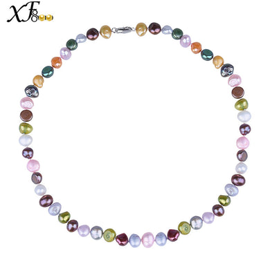 [XF800]Baroque Pearl Necklace Pearl Jewelry Natural Tendy Choker Necklace For Party Women Fine Jelwry [TX206]