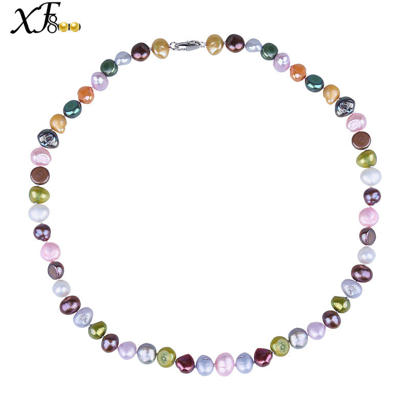 [XF800]Baroque Pearl Necklace Pearl Jewelry Natural Tendy Choker Necklace For Party Women Fine Jelwry [TX206]