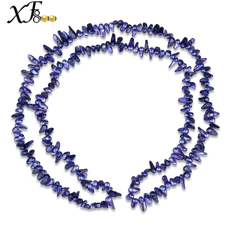 [XF800]Real Pearl Necklace Baroque Pearl Jewlery Long 2017 New Fashion Necklace For Party Bohemia [X223]