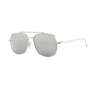 XIKEER 2023 Square Sunglasses Men Women Stark Iron Man Sunglasses Color Lens Metal Frame High-Quality  Sunglas