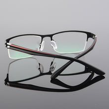 Load image into Gallery viewer, XINZE Pure Titanium Eyeglasses Half Rim Optical Frame Prescription Spectacle Frameless Glasses For Men Eye glasses Slim Temple